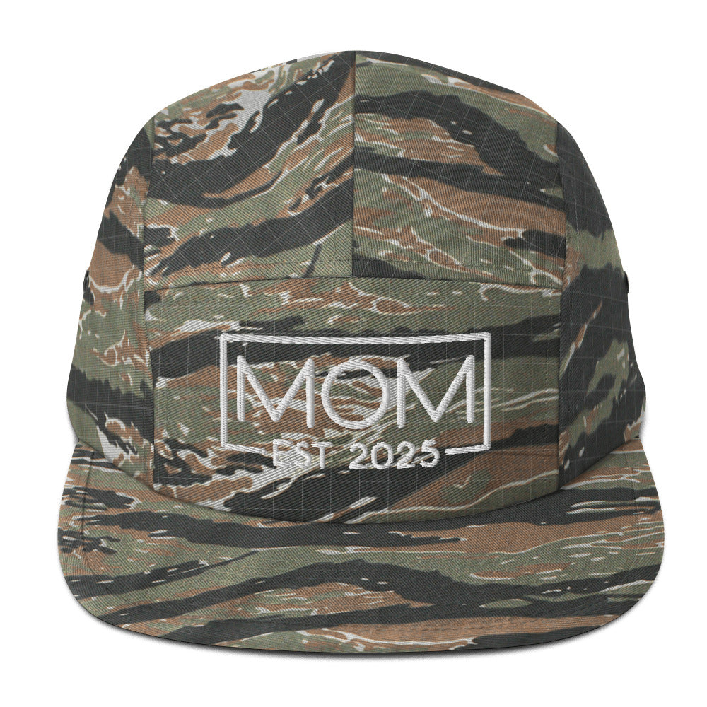 New Mom Est. 2025 5 Panel Hat