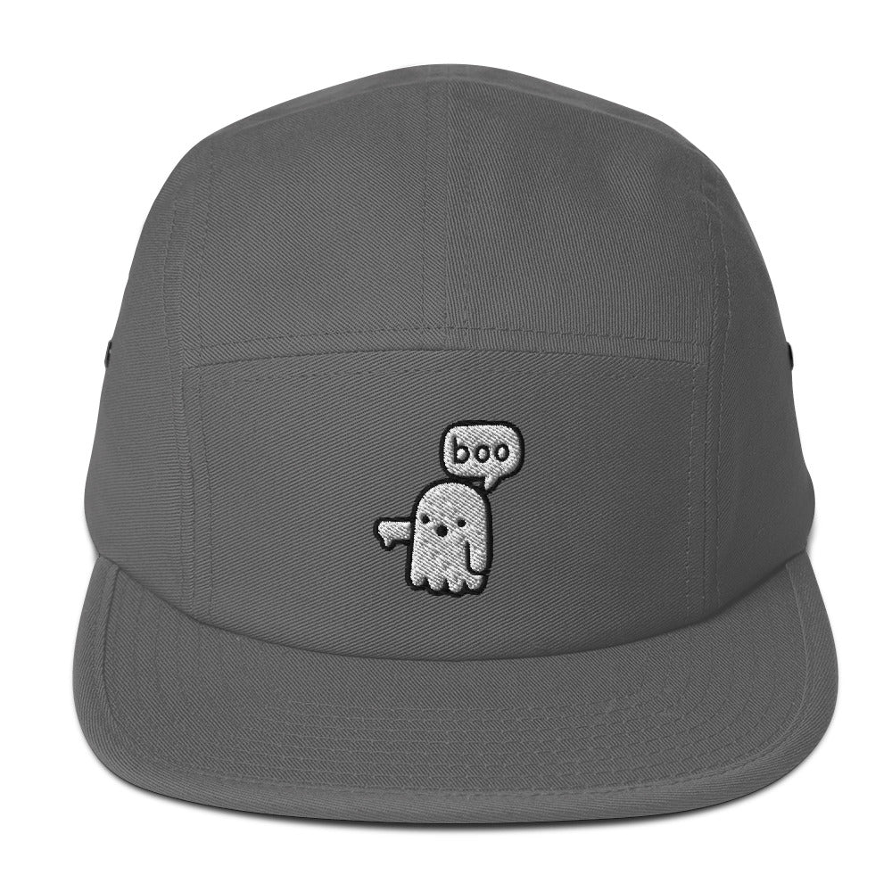 Boo Ghost Halloween 5 Panel Cap