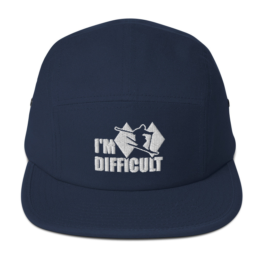I'm Difficult Skiing 5 Panel Hat