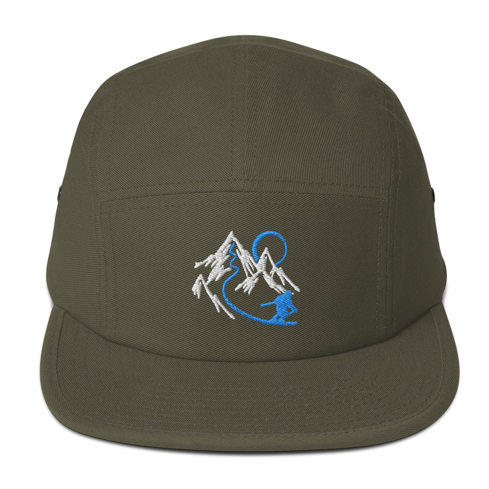 Mountain Skier 5 Panel Hat
