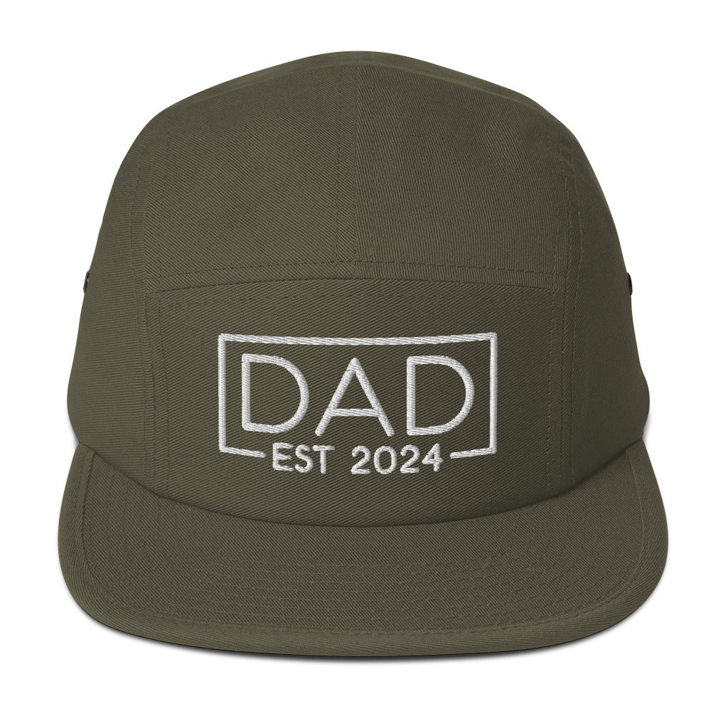 New Dad Est. 2024 5 Panel Hat