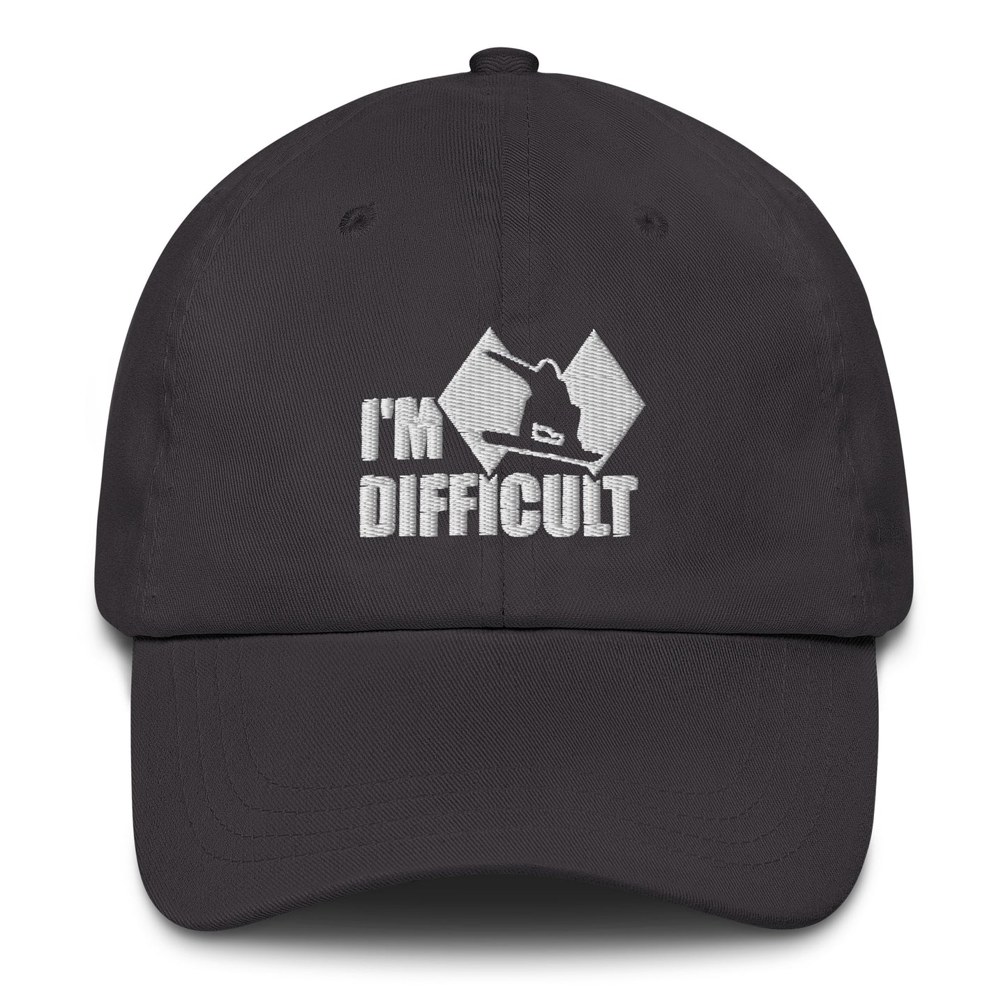 I'm Difficult Snowboarding Baseball Cap