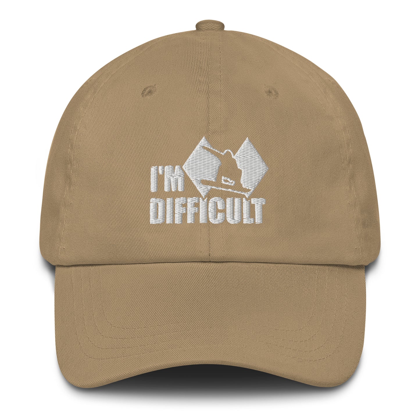 I'm Difficult Snowboarding Baseball Cap