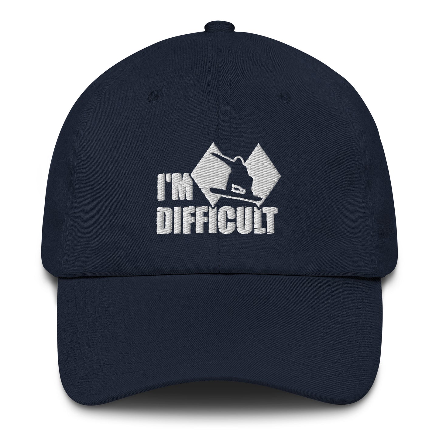 I'm Difficult Snowboarding Baseball Cap