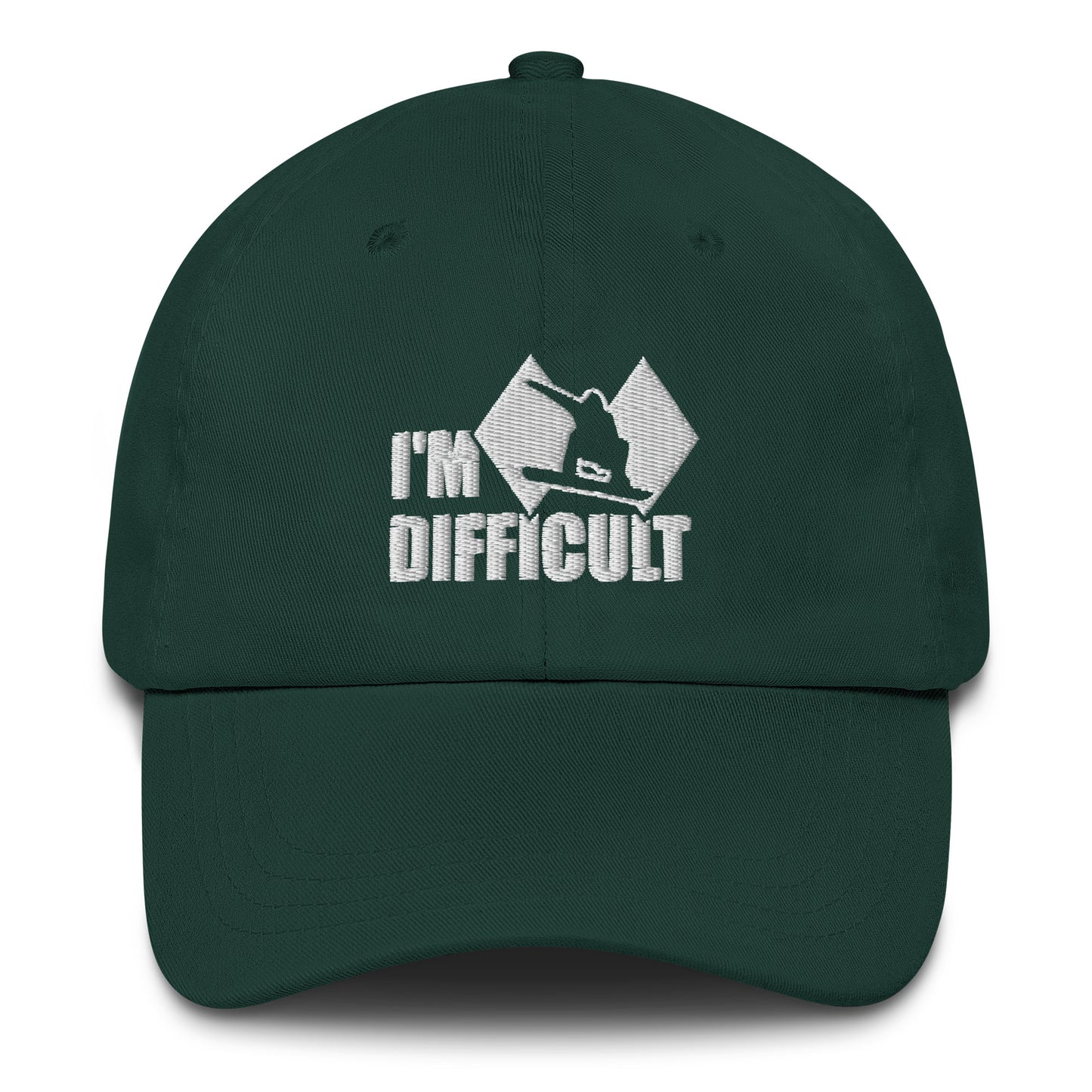 I'm Difficult Snowboarding Baseball Cap