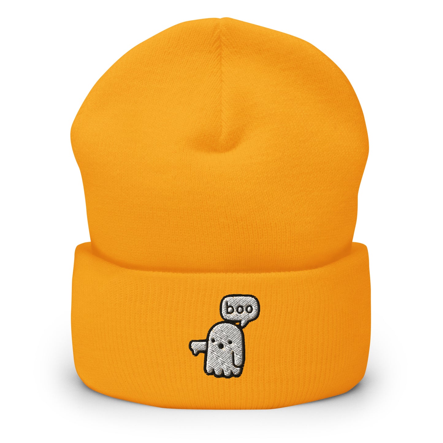 Boo Ghost Halloween Beanie