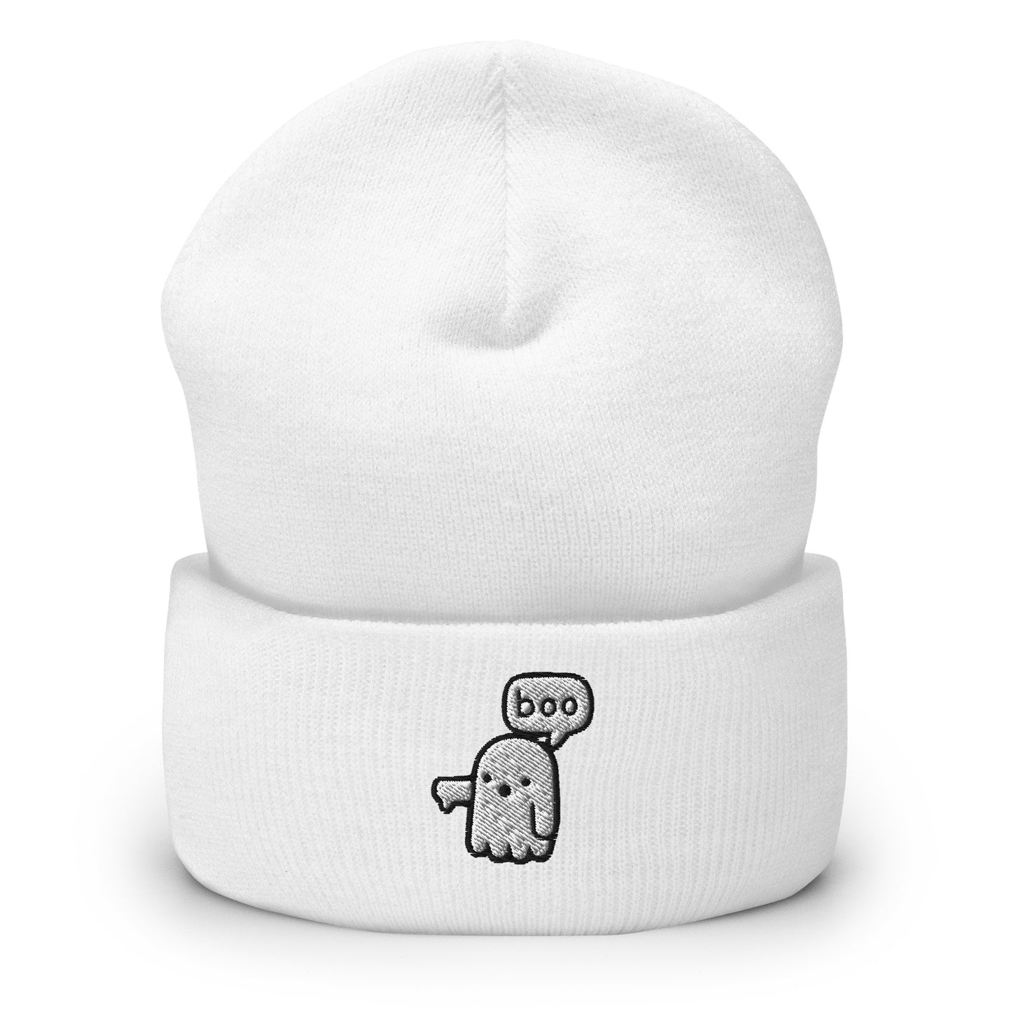 Boo Ghost Halloween Beanie