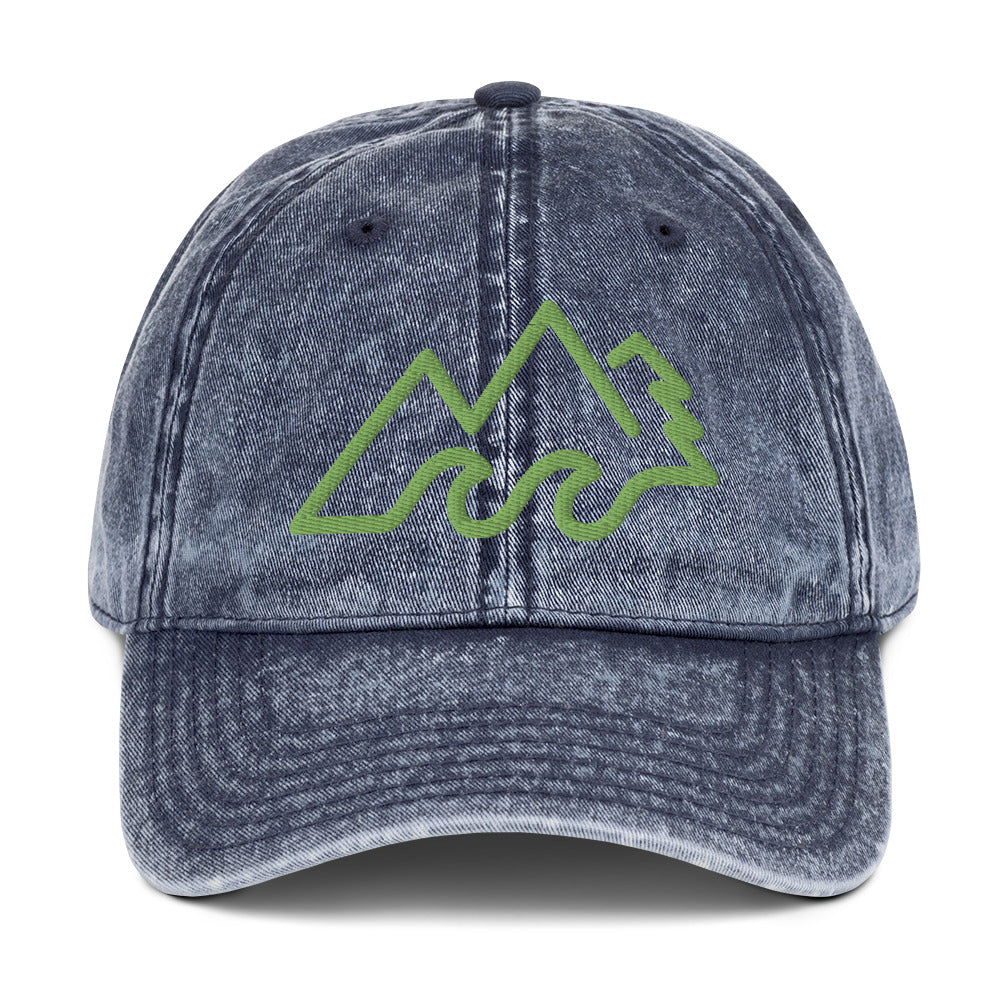 Minimalist Nature Vintage Baseball Cap