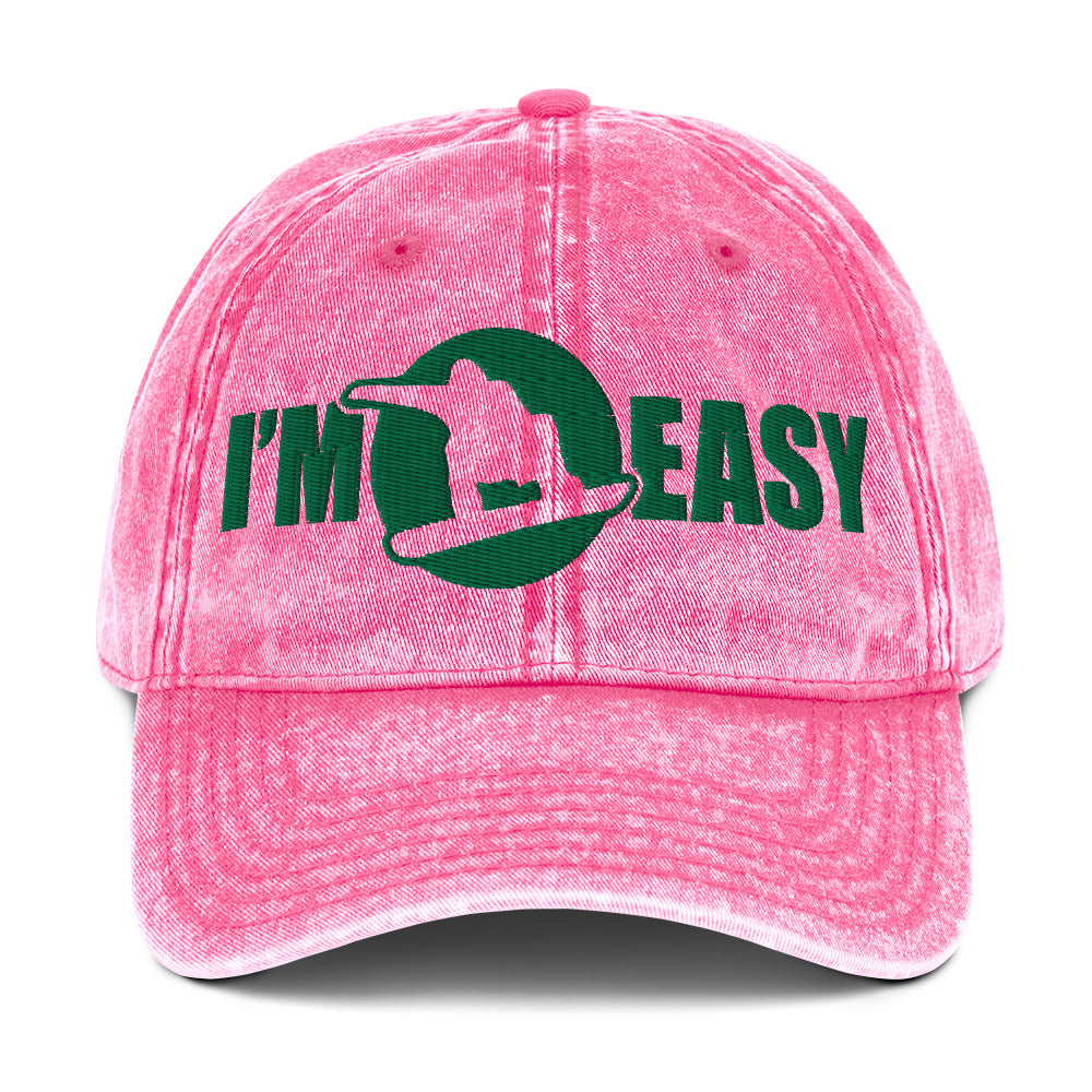 I'm Easy Snowboarding Vintage Baseball Cap