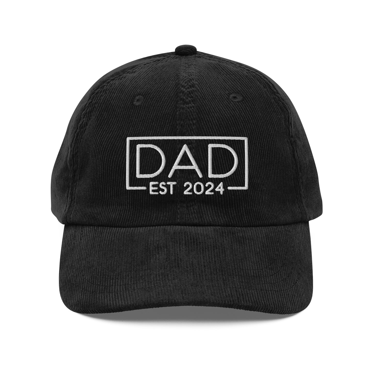 New Dad Est. 2024 Corduroy Cap