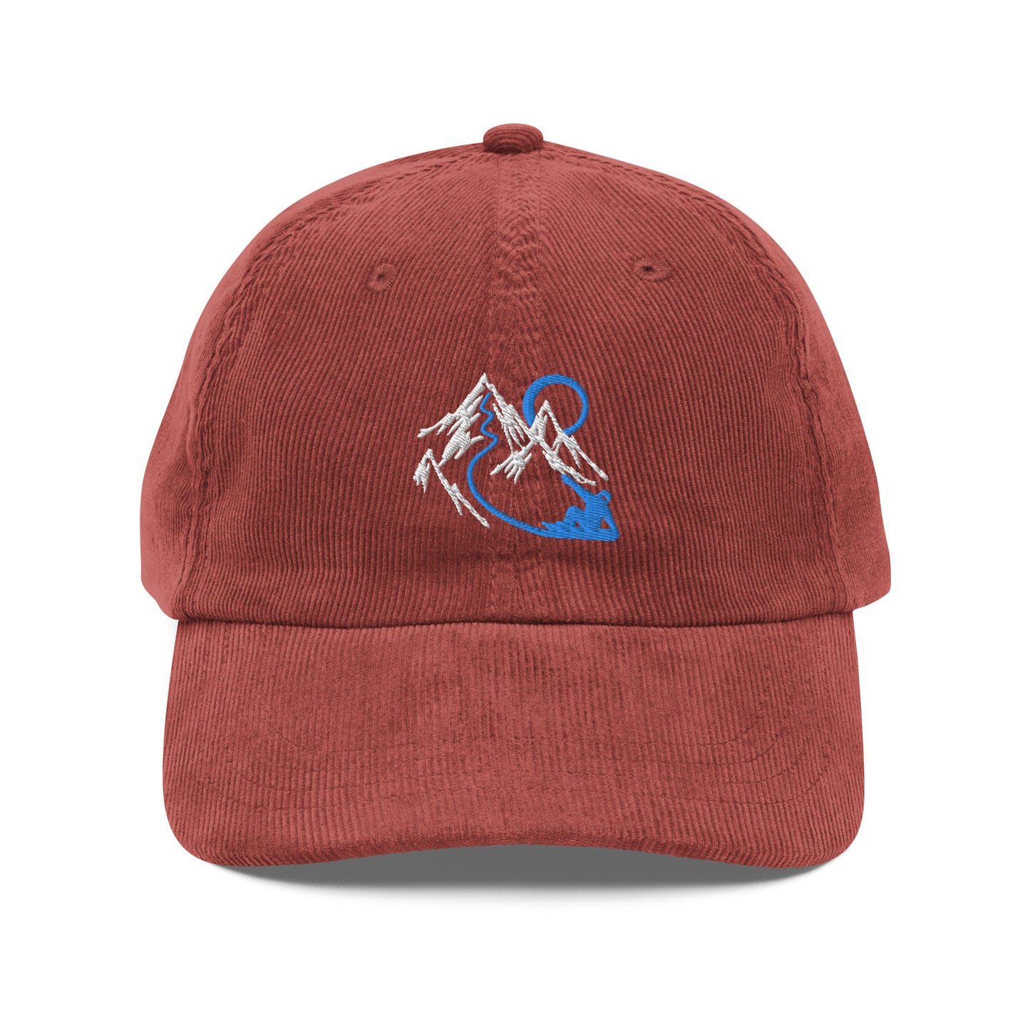 Mountain Snowboarder Corduroy Cap