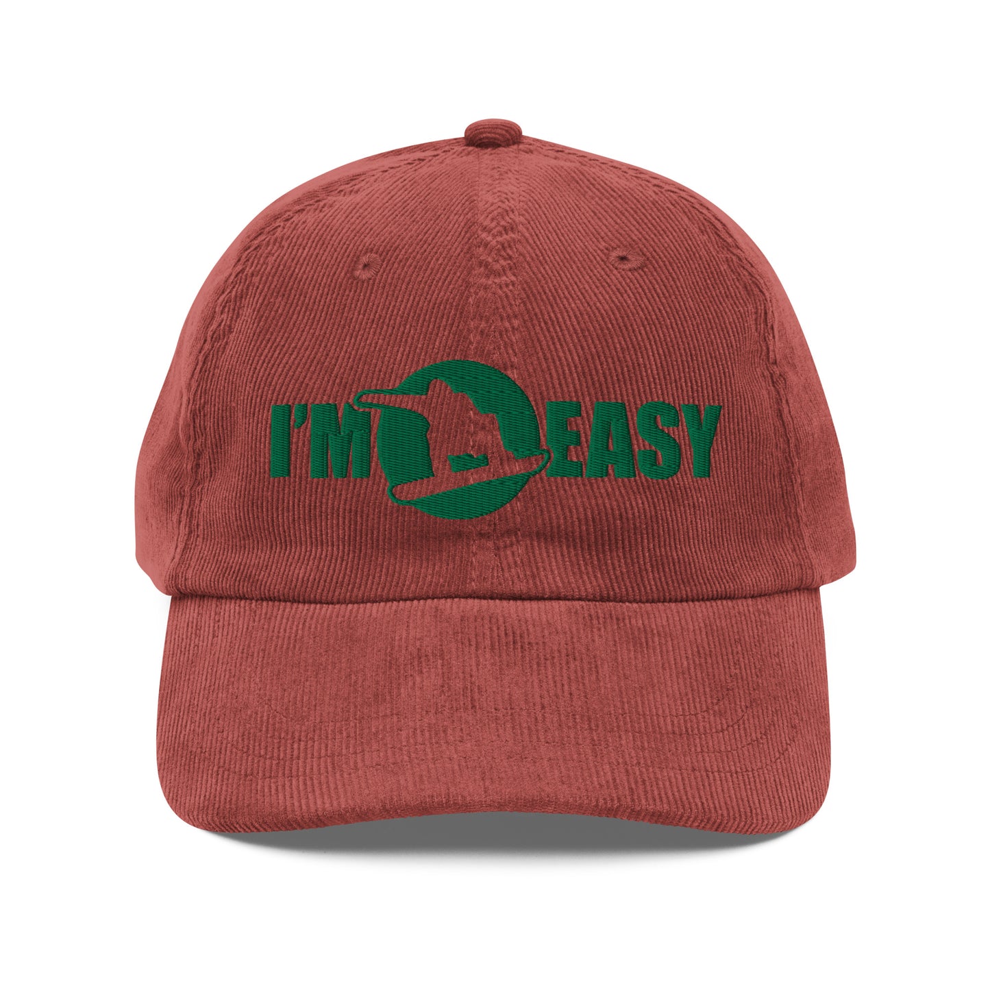 I'm Easy Snowboarding Corduroy Cap