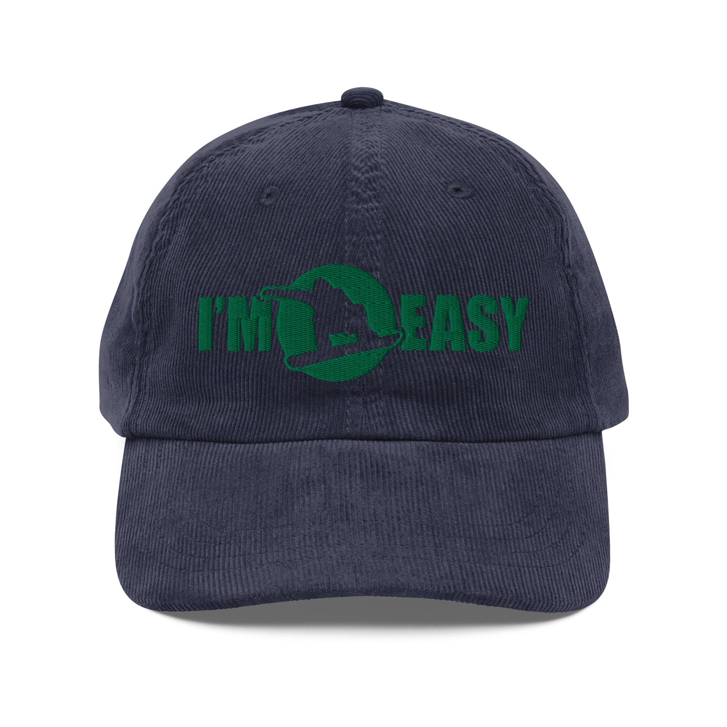 I'm Easy Snowboarding Corduroy Cap
