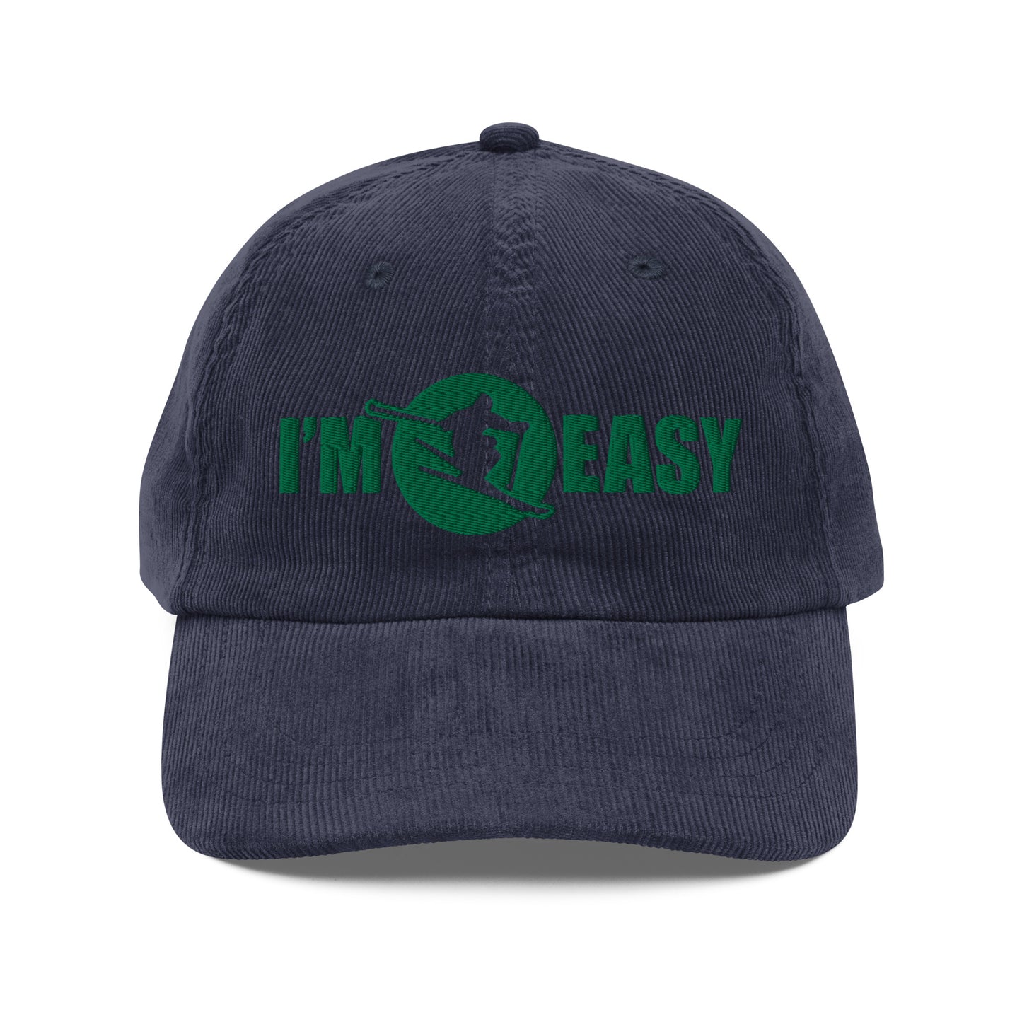 I'm Easy Skiing Corduroy Cap