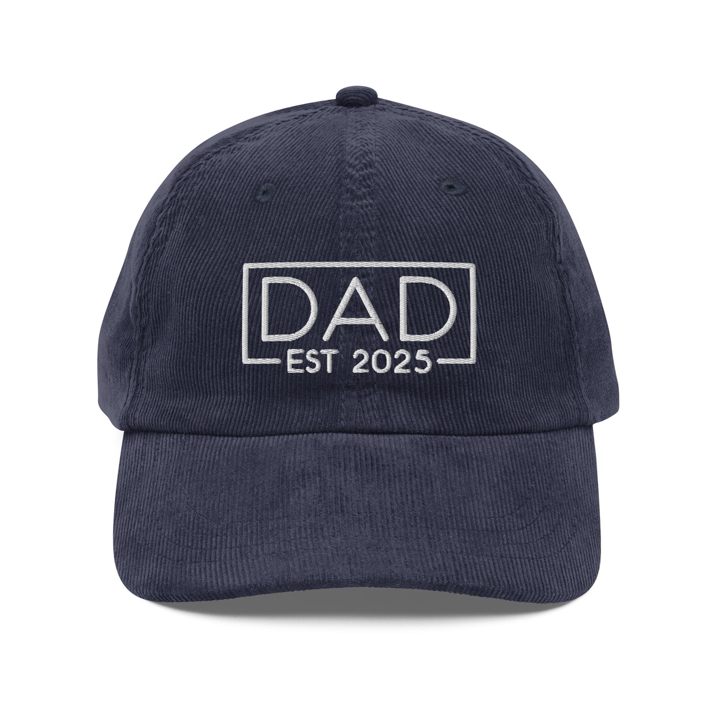 New Dad Est. 2025 Corduroy Cap