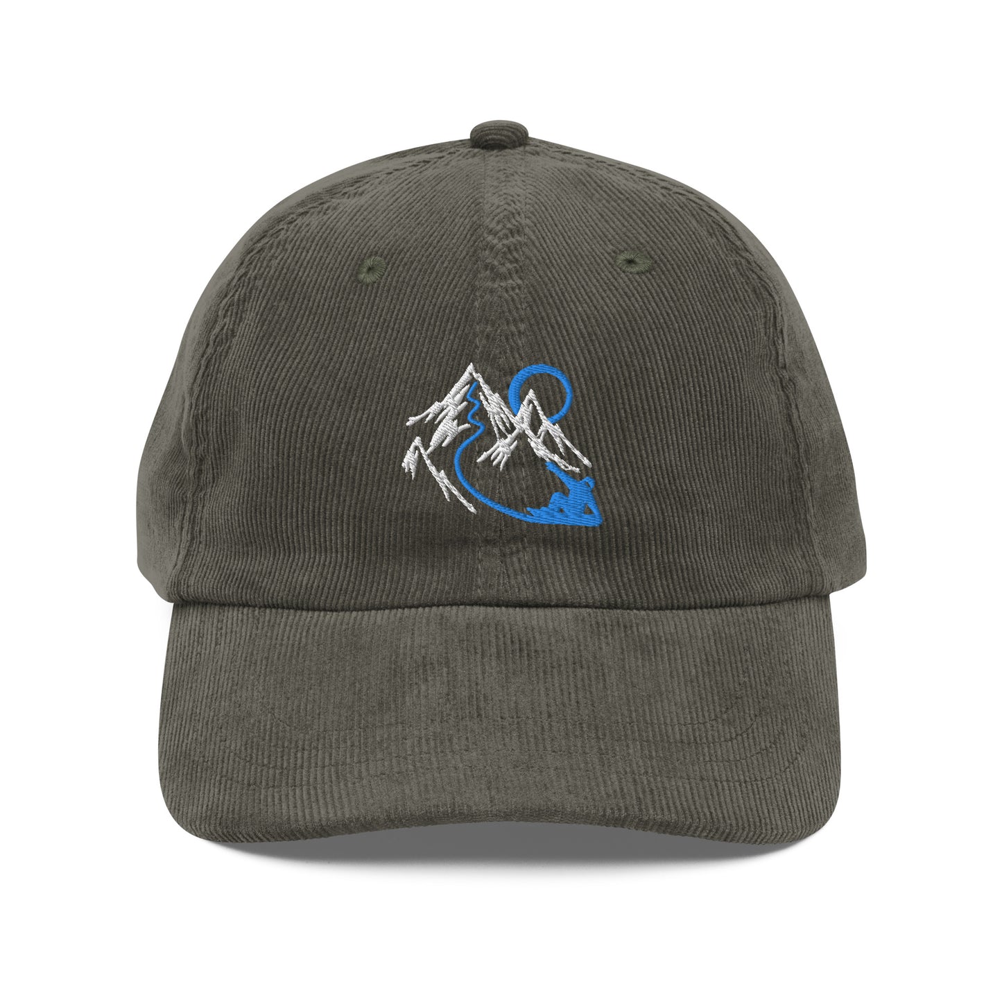 Mountain Snowboarder Corduroy Cap