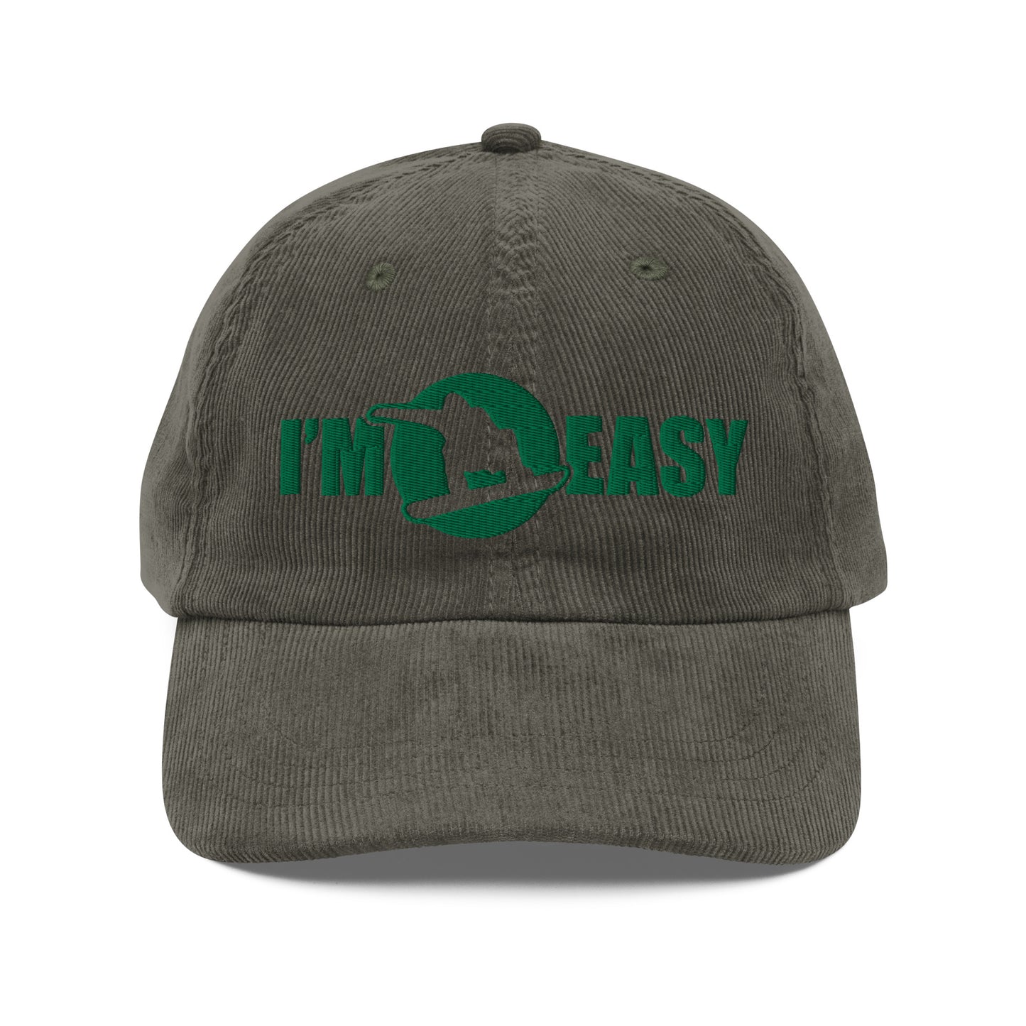 I'm Easy Snowboarding Corduroy Cap