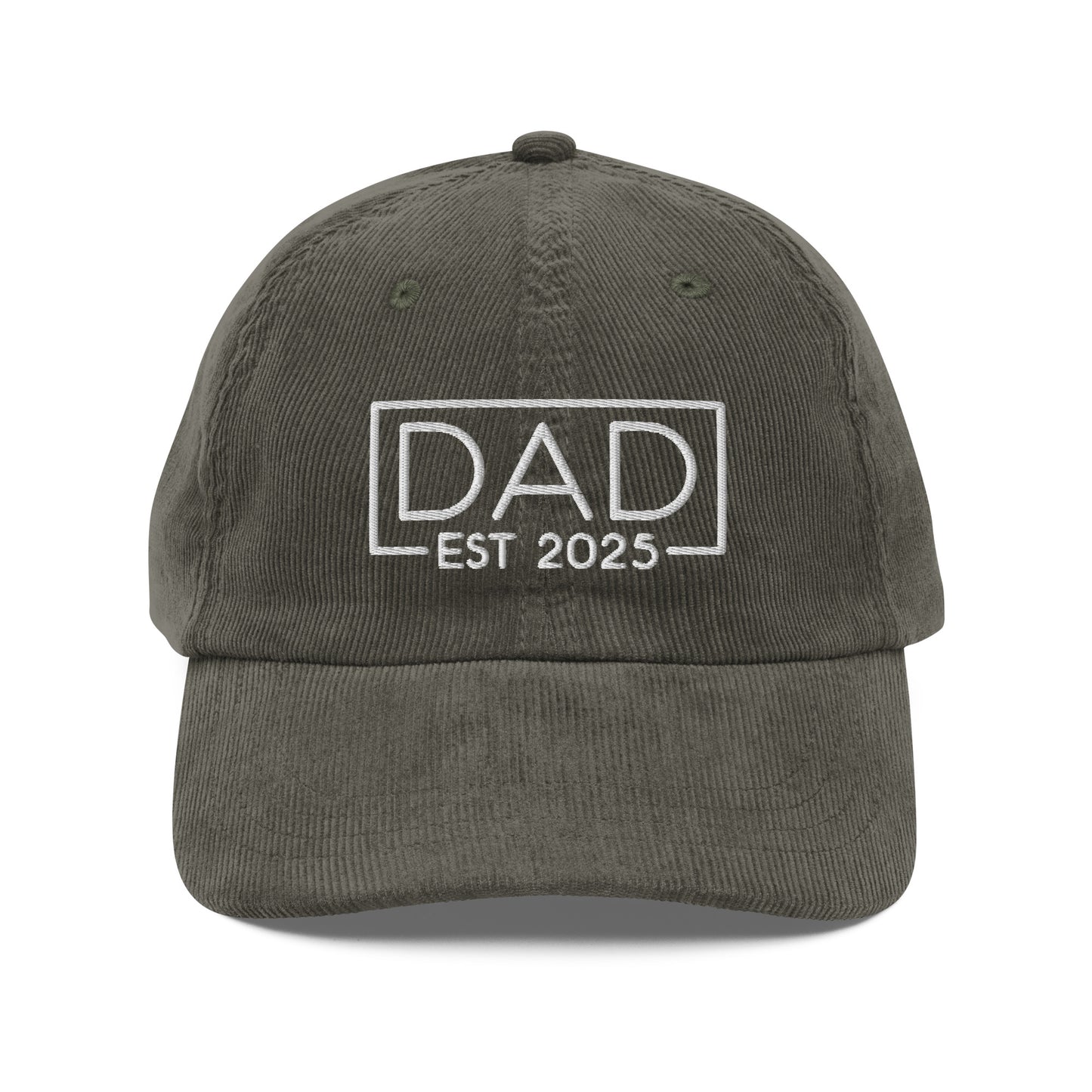 New Dad Est. 2025 Corduroy Cap