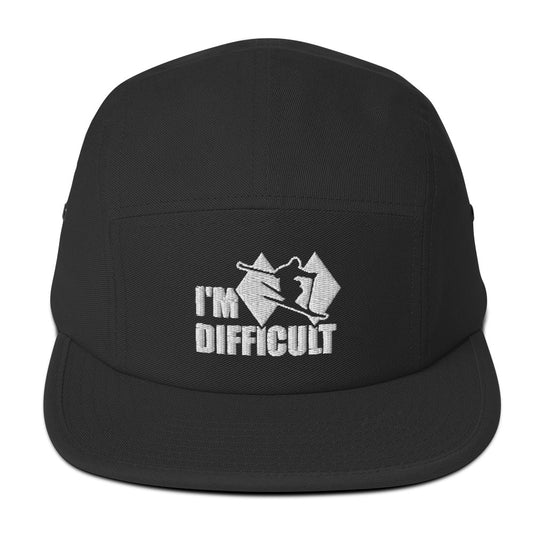 I'm Difficult Skiing 5 Panel Hat