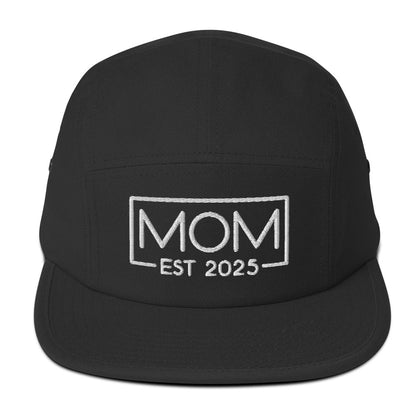 New Mom Est. 2025 5 Panel Hat