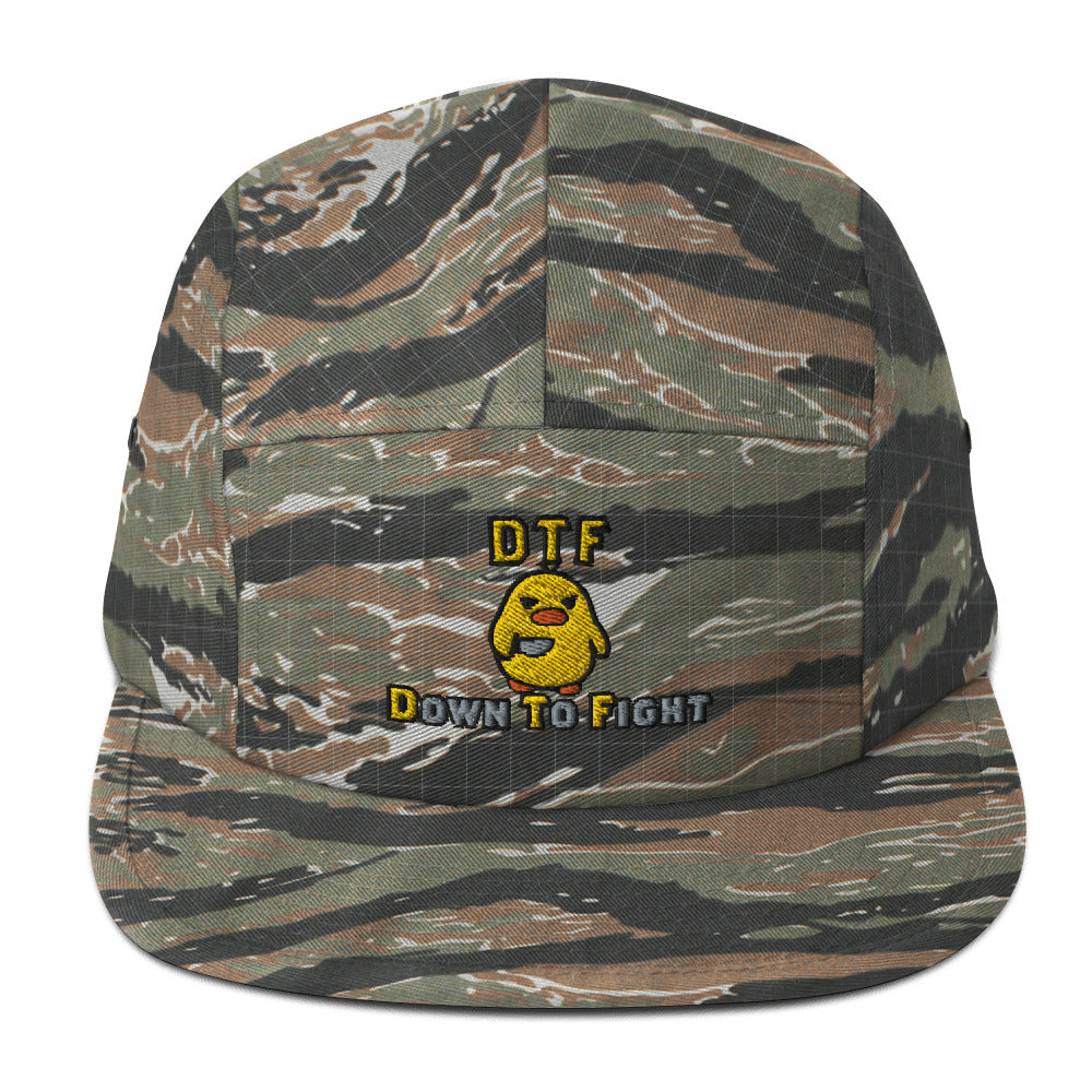 DTF Down to Fight 5 Panel Hat