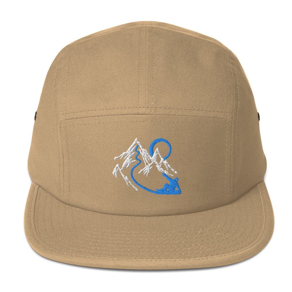 Mountain Snowboarder 5 Panel Hat