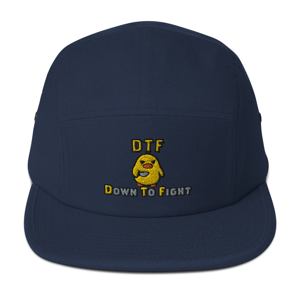 DTF Down to Fight 5 Panel Hat