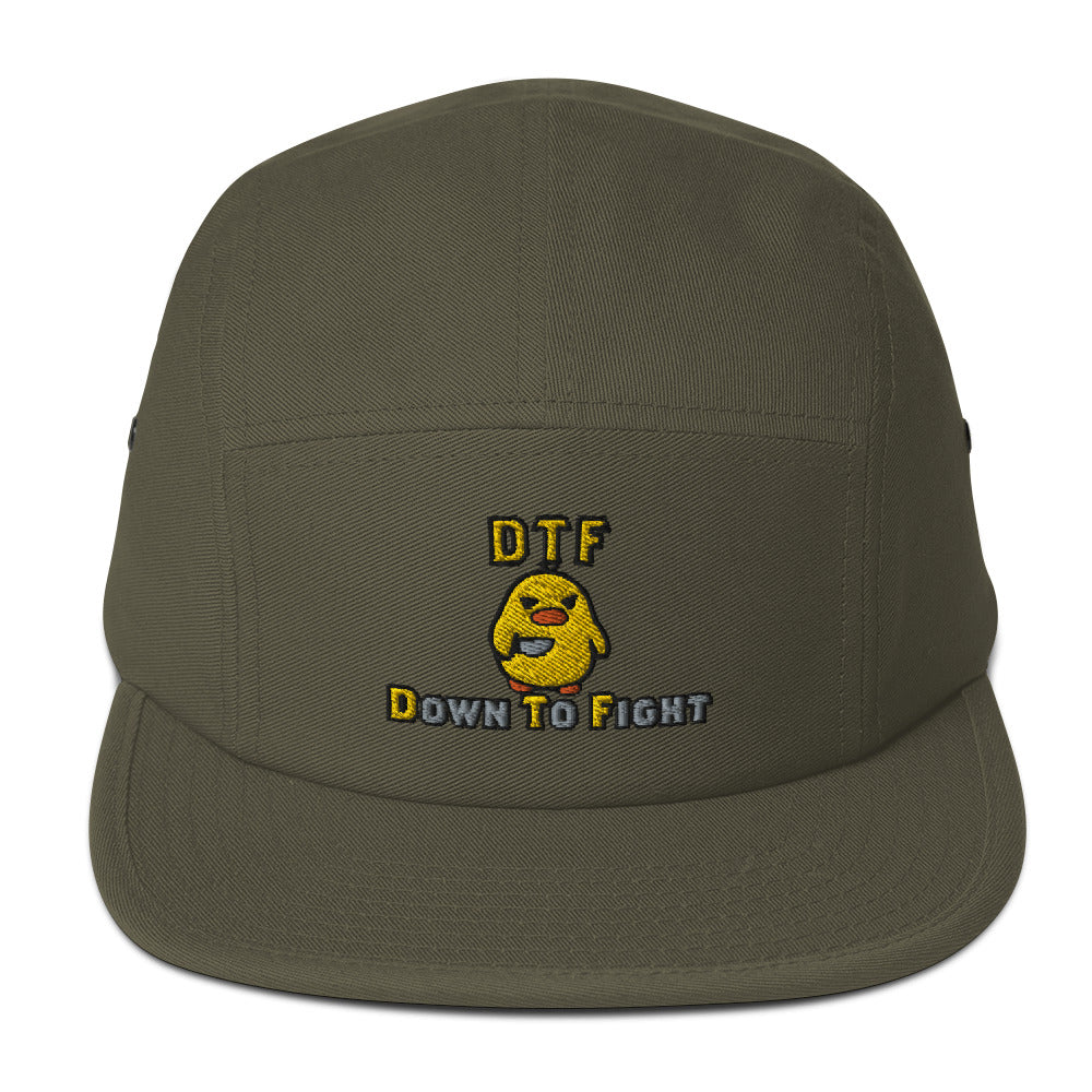 DTF Down to Fight 5 Panel Hat