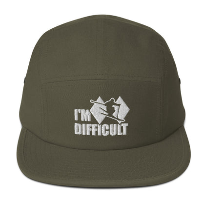 I'm Difficult Skiing 5 Panel Hat