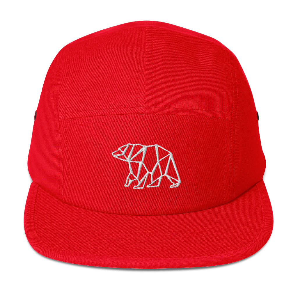 Minimalist Bear Outdoor 5 Panel Hat