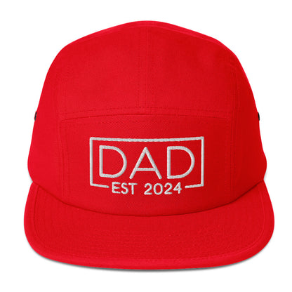 New Dad Est. 2024 5 Panel Hat