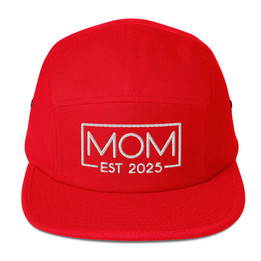 New Mom Est. 2025 5 Panel Hat