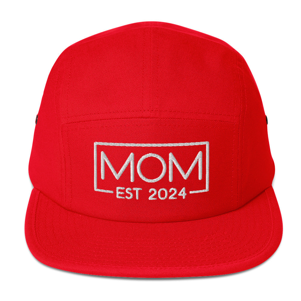 New Mom Est. 2024 5 Panel Hat