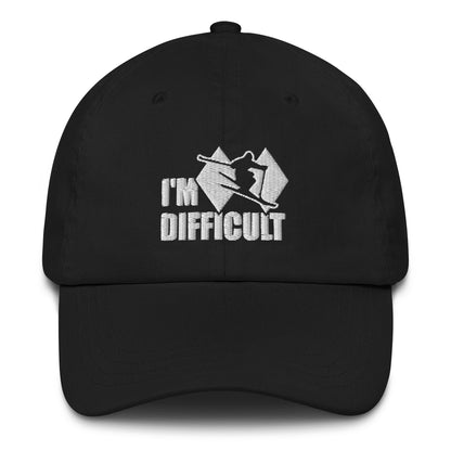 I'm Difficult Skiing Baseball Cap