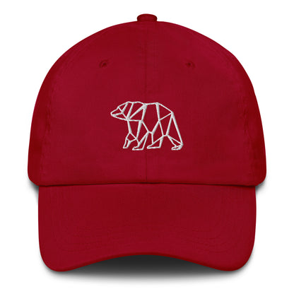 Minimalist Bear Outdoor Baseball Cap