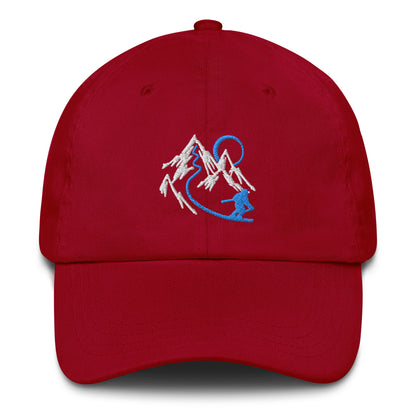 Mountain Skier Baseball Cap