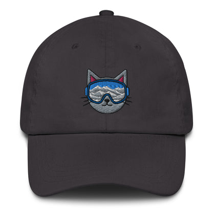 Kitty Cat Ski Goggles Baseball Cap