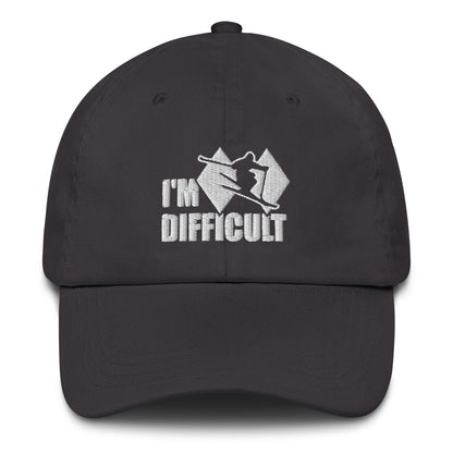 I'm Difficult Skiing Baseball Cap