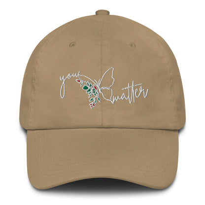 You Matter Baseball Cap White Text