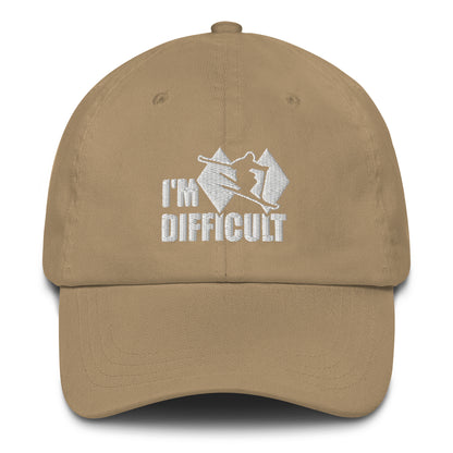 I'm Difficult Skiing Baseball Cap