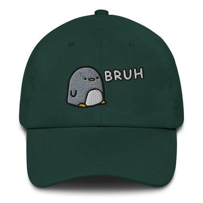 Bruh Penguin Baseball Cap