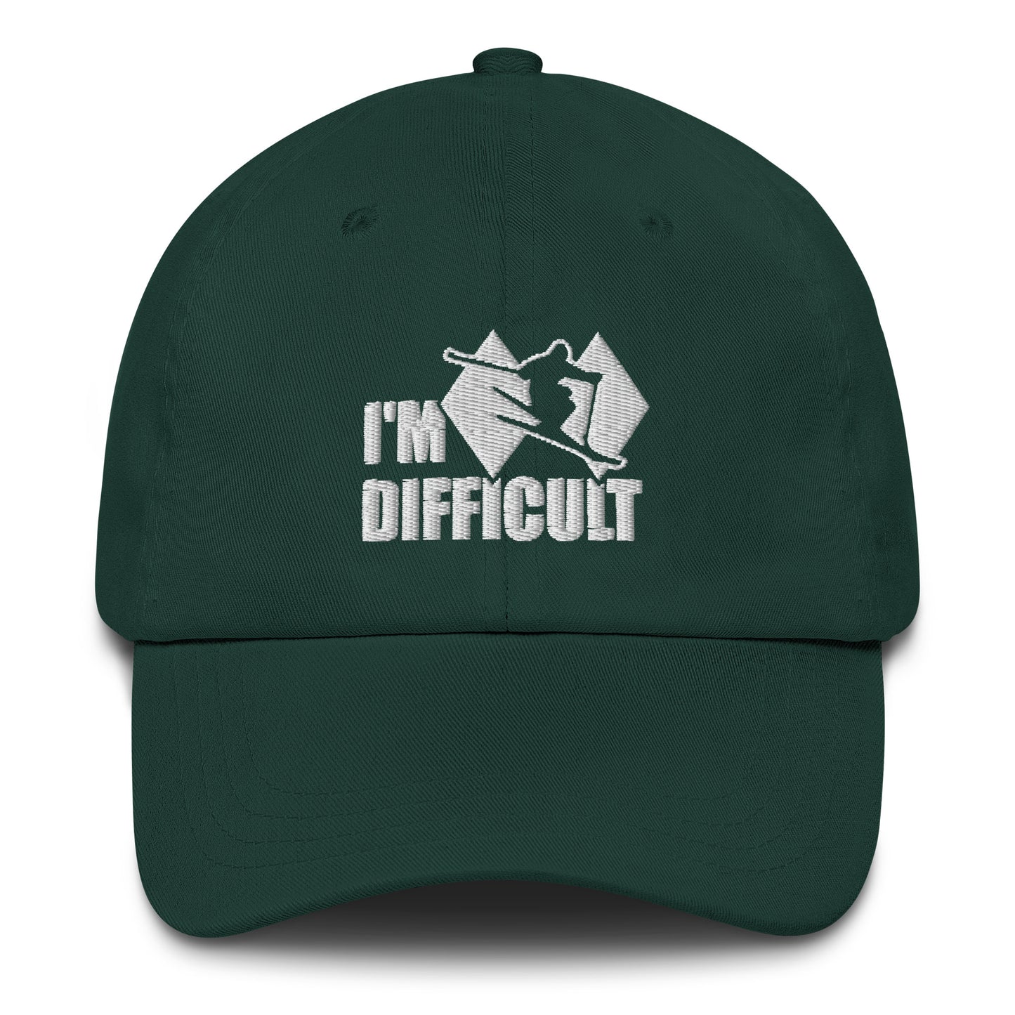 I'm Difficult Skiing Baseball Cap