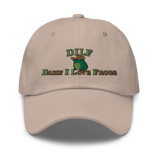 DILF Damn I Love Frogs Classic Baseball Cap