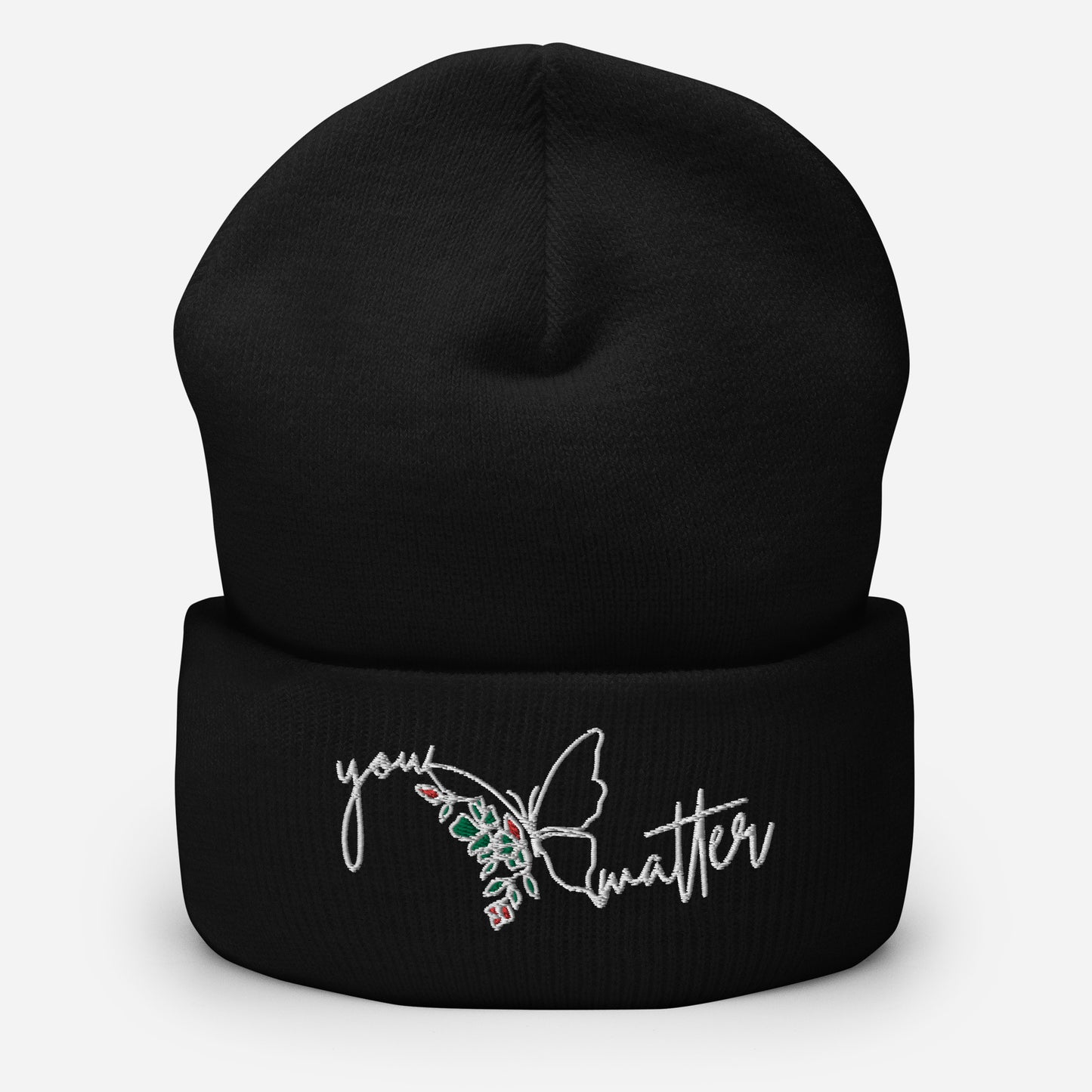 You Matter Beanie White Text