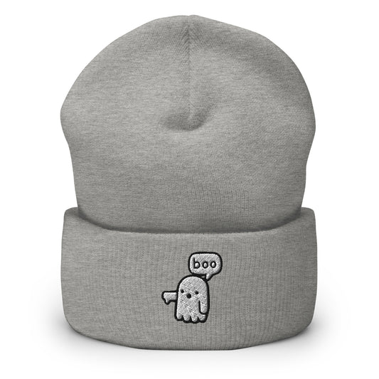 Boo Ghost Halloween Beanie