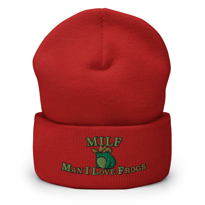 MILF Man I Love Frogs Beanie