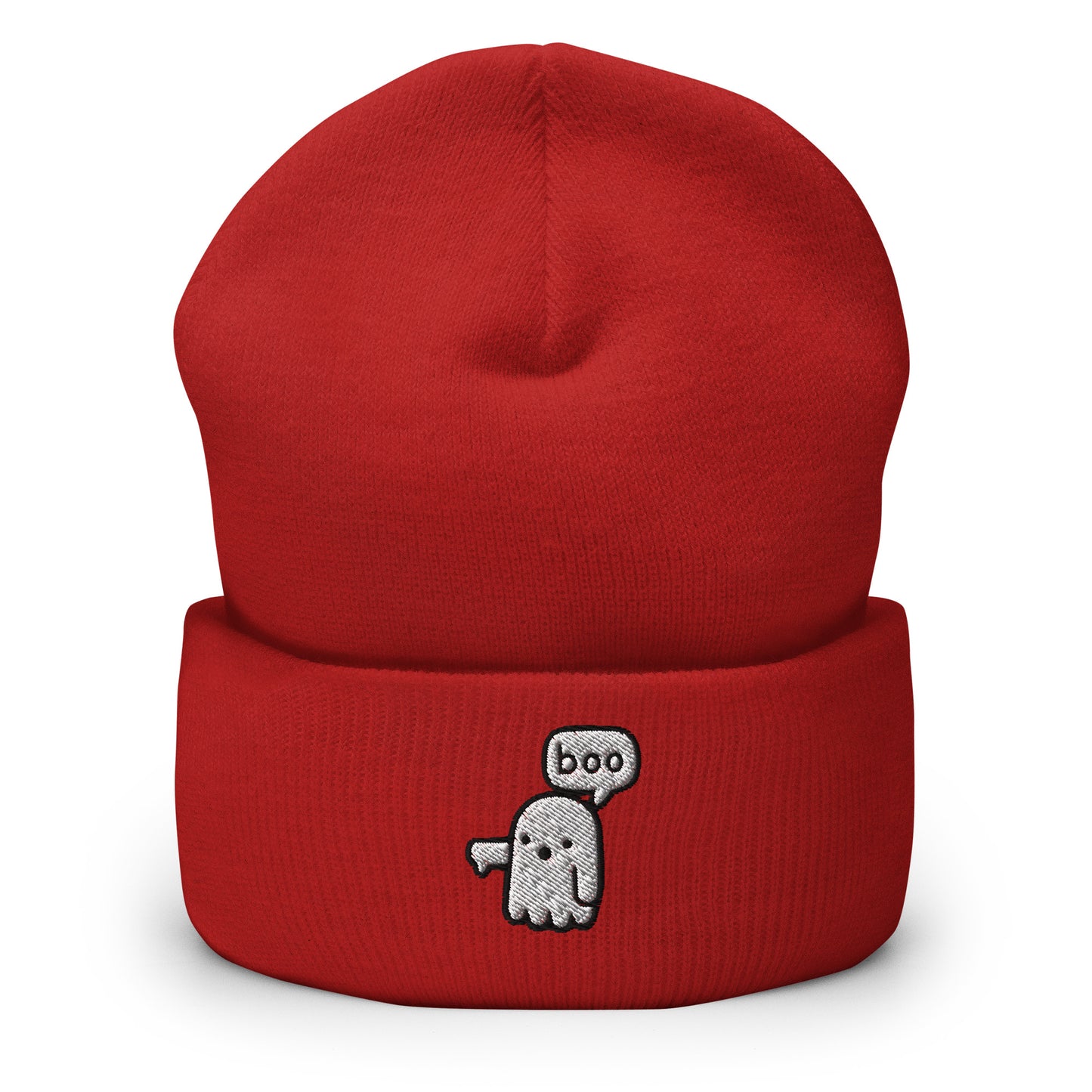 Boo Ghost Halloween Beanie