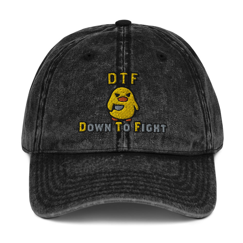 DTF Down to Fight Vintage Baseball Cap