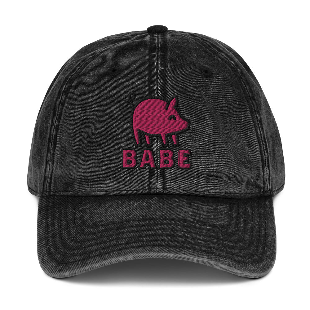 Babe the Piggy Vintage Baseball Cap