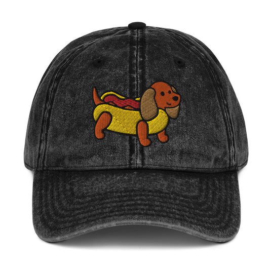 Wiener Dog Vintage Baseball Cap